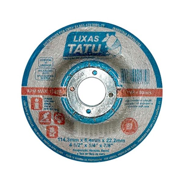 Disco de desbaste tatu